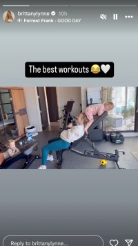 Pregnant Brittany Mahomes Shares Hilarious Workout with Kids